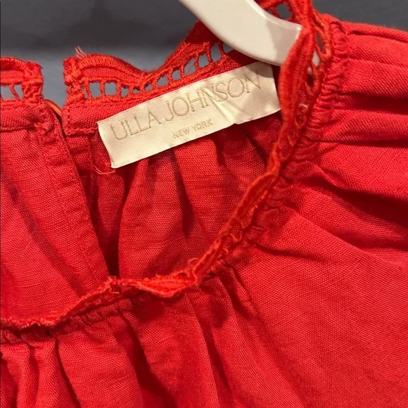Ulla Johnson Louisa Blouse Size 6 in Poppy - Picture 5 of 9